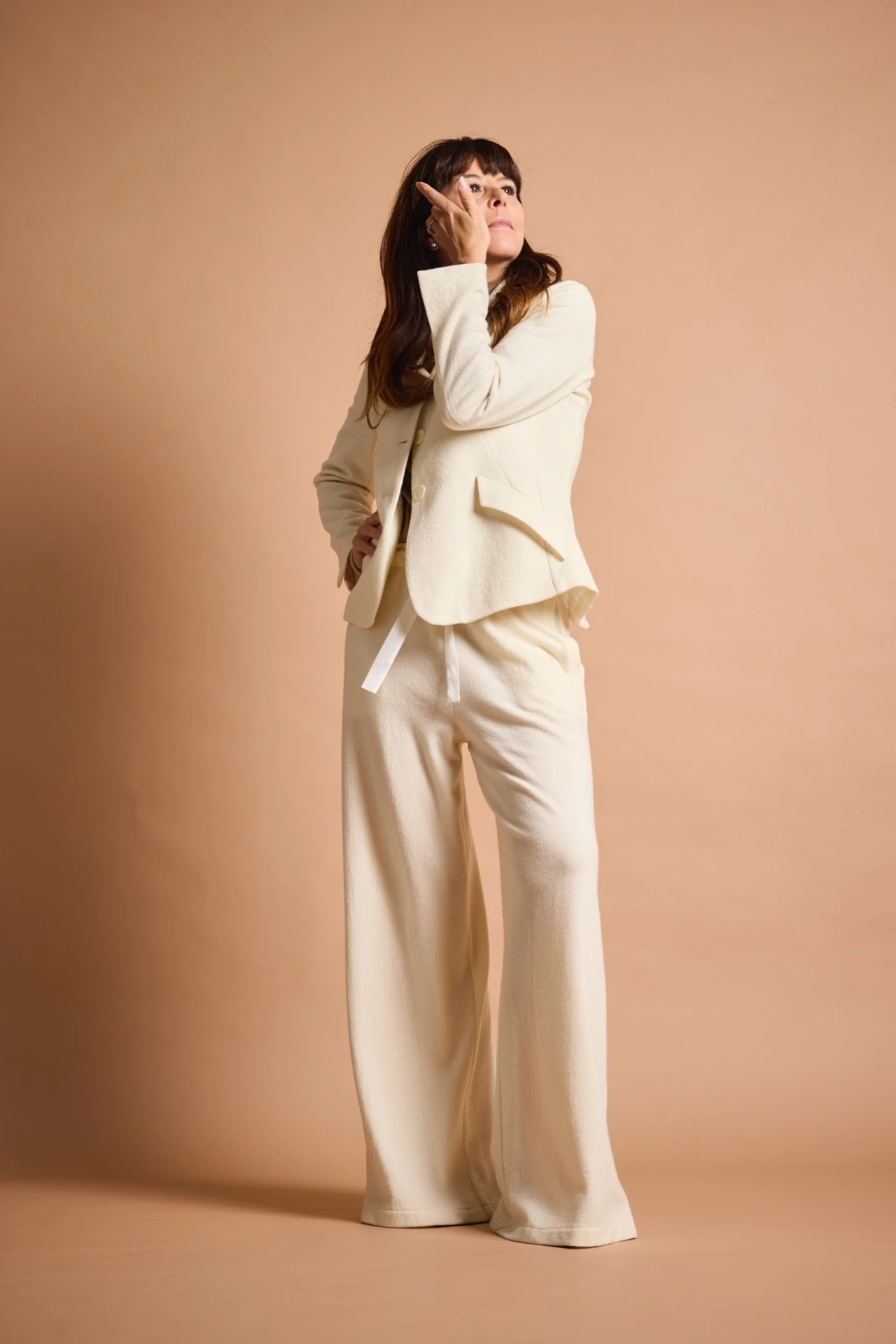 Hose "Aditi", Off-white, Merino extafein 