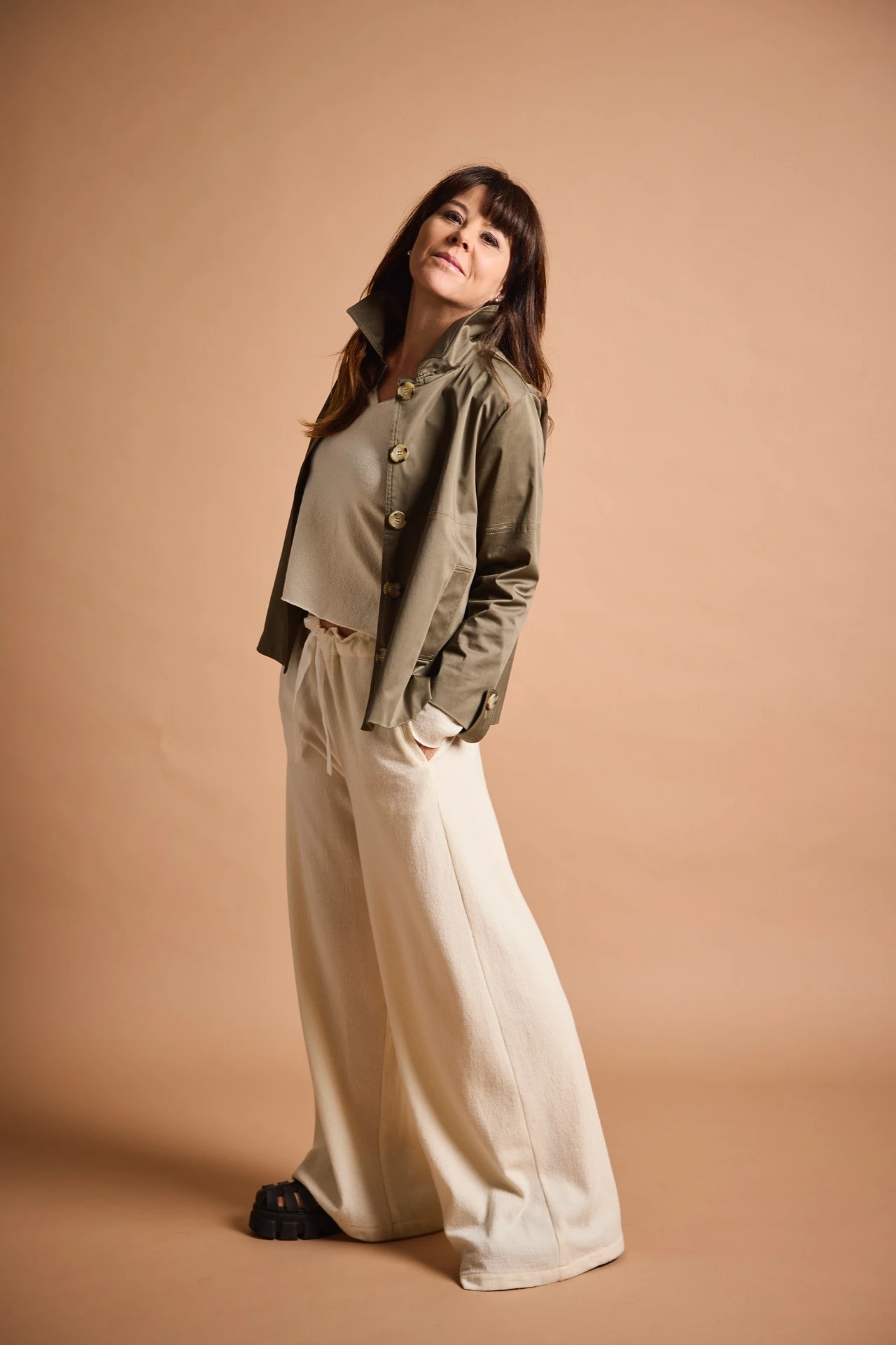 Hose "Aditi", Off-white, Merino extafein 