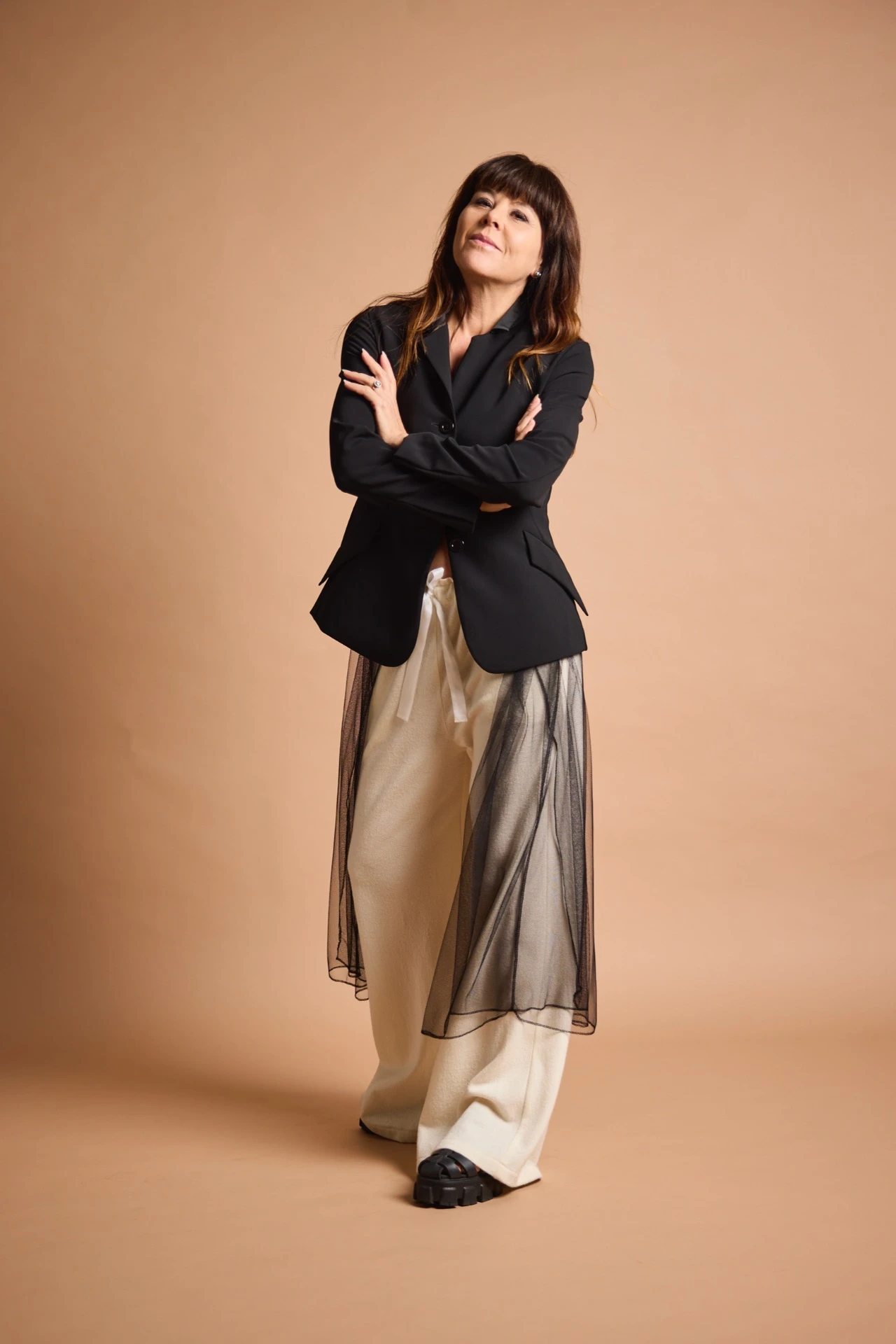 Hose "Aditi", Off-white, Merino extafein 