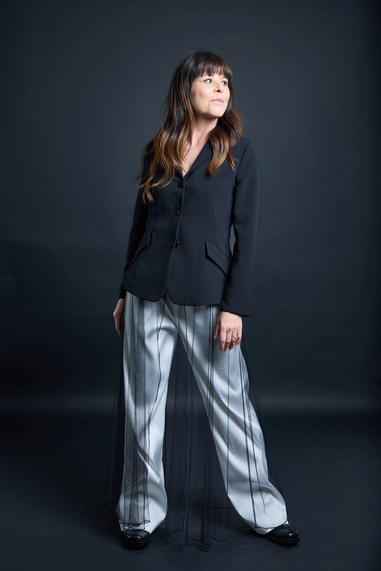 Blazer "Devi ta" mit Rockteil aus Tüll