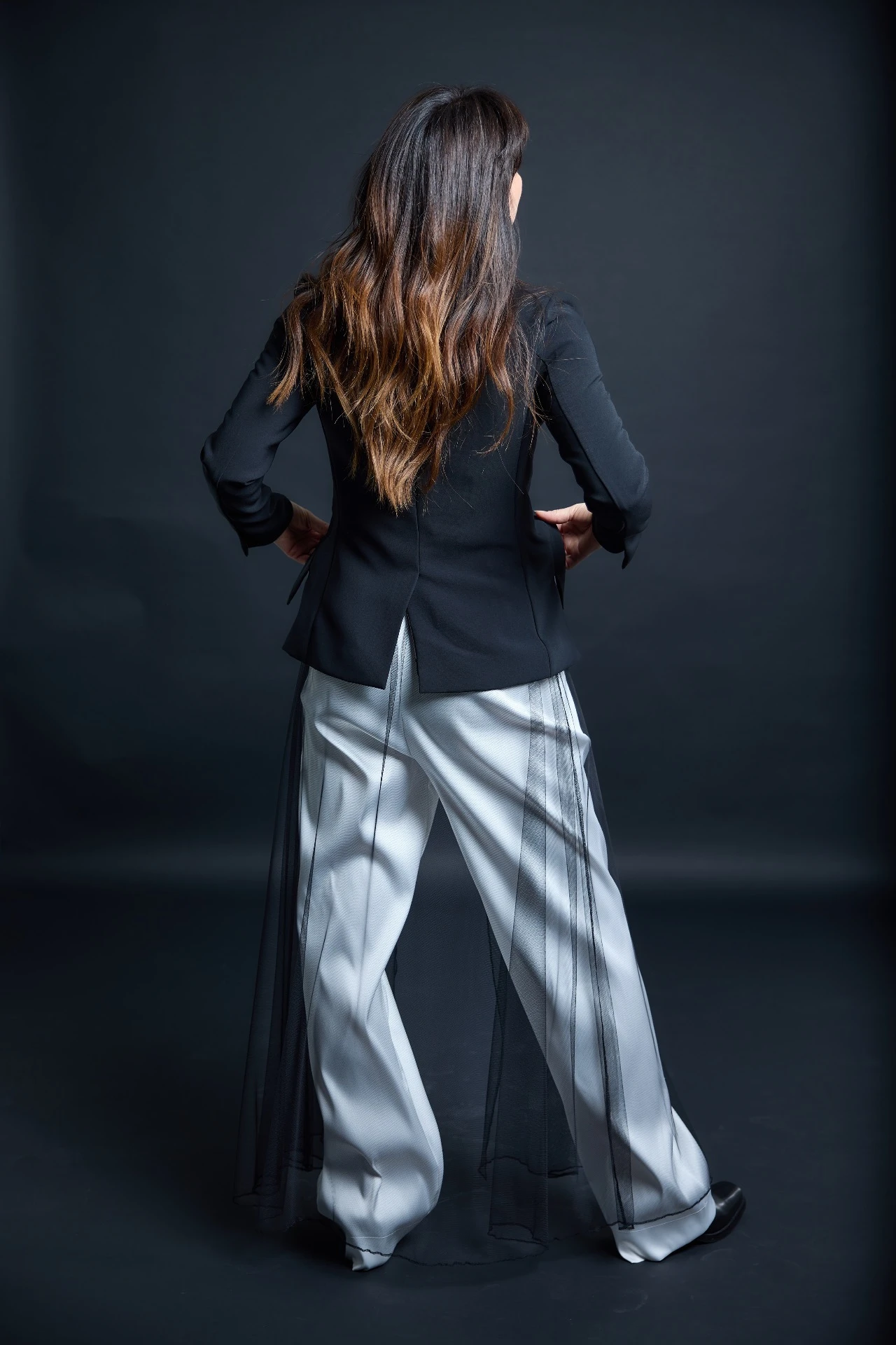Blazer "Devi ta" mit Rockteil aus Tüll