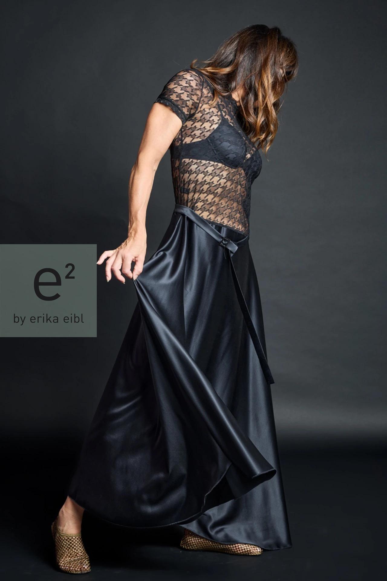 Seidenkleid mit Tüll - Festspielmode aus Salzburg I e2 by erika eibl 