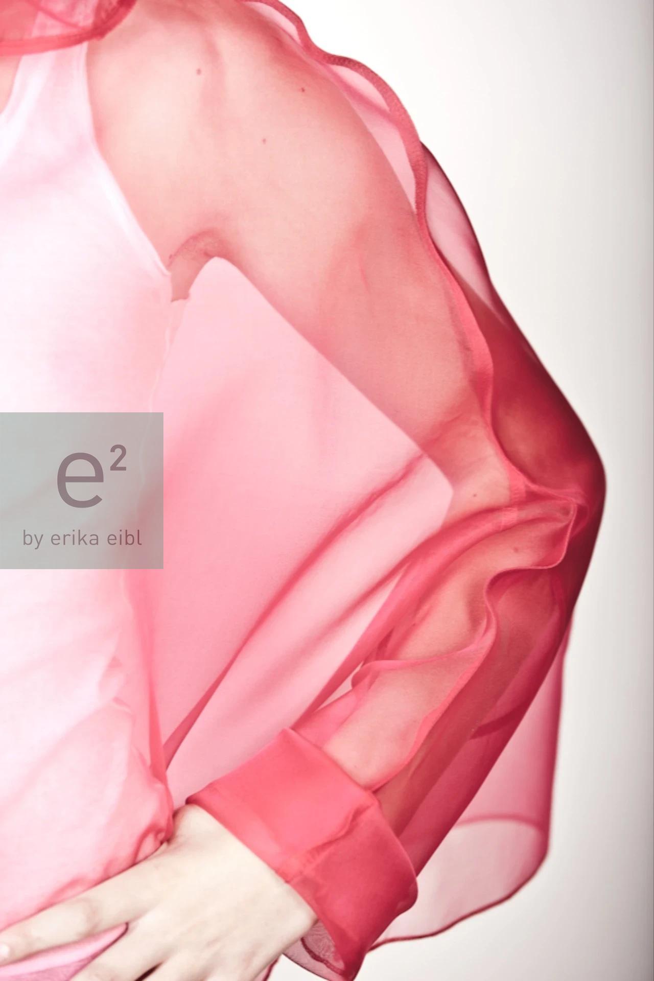 Bluse aus Seidenorganza