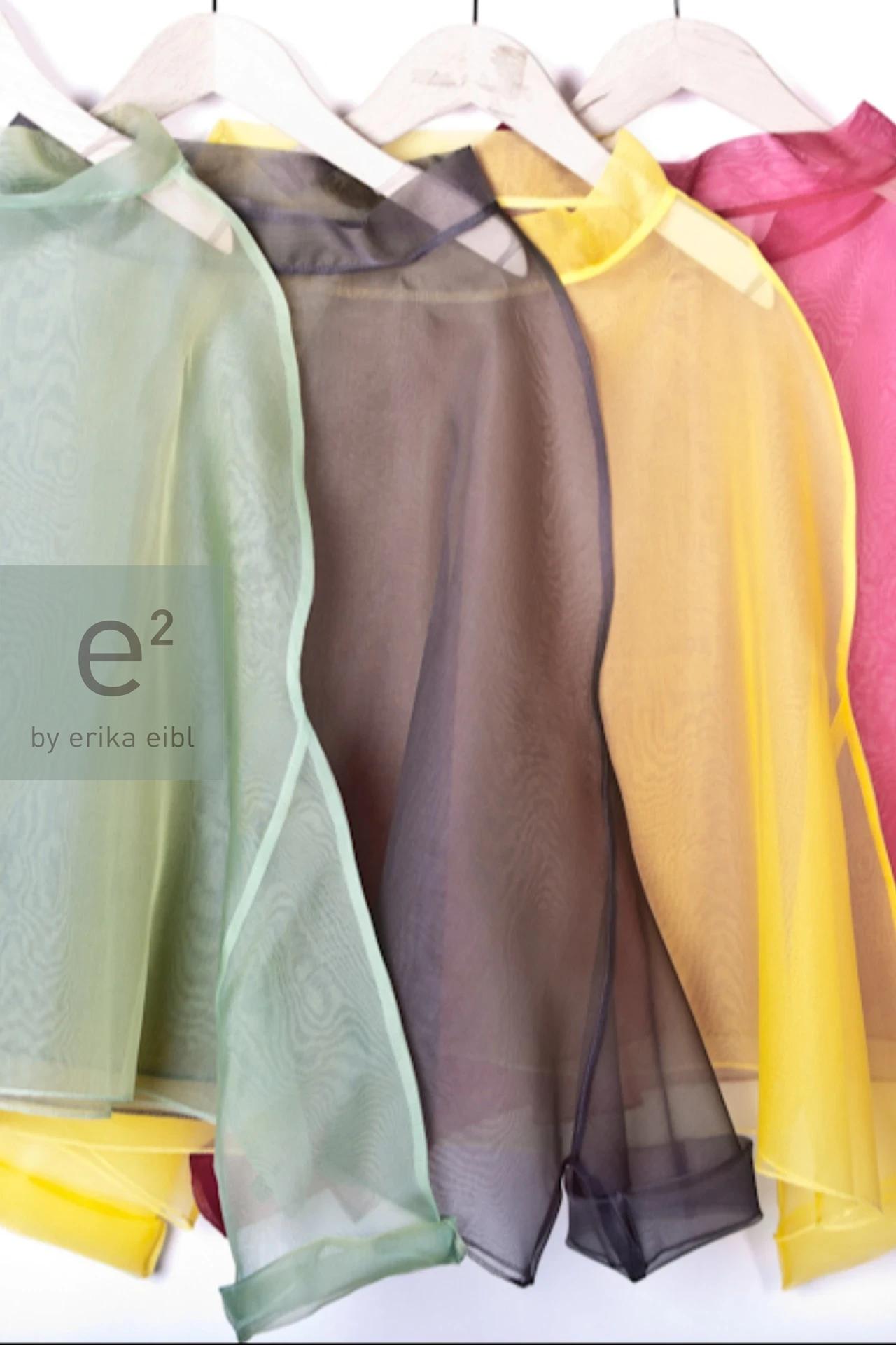 Bluse aus Seidenorganza