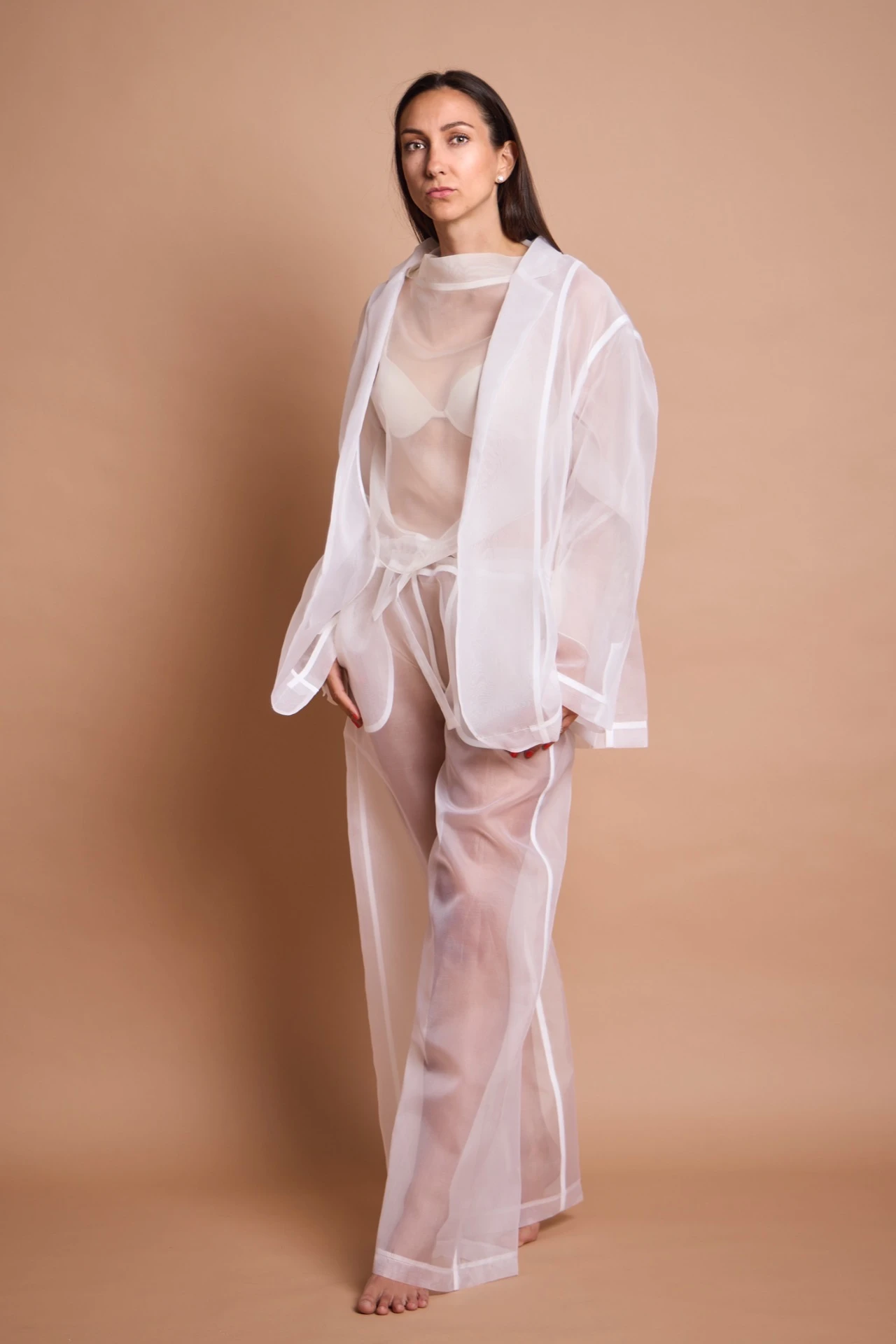 Oversized Blazer, Seidenorganza