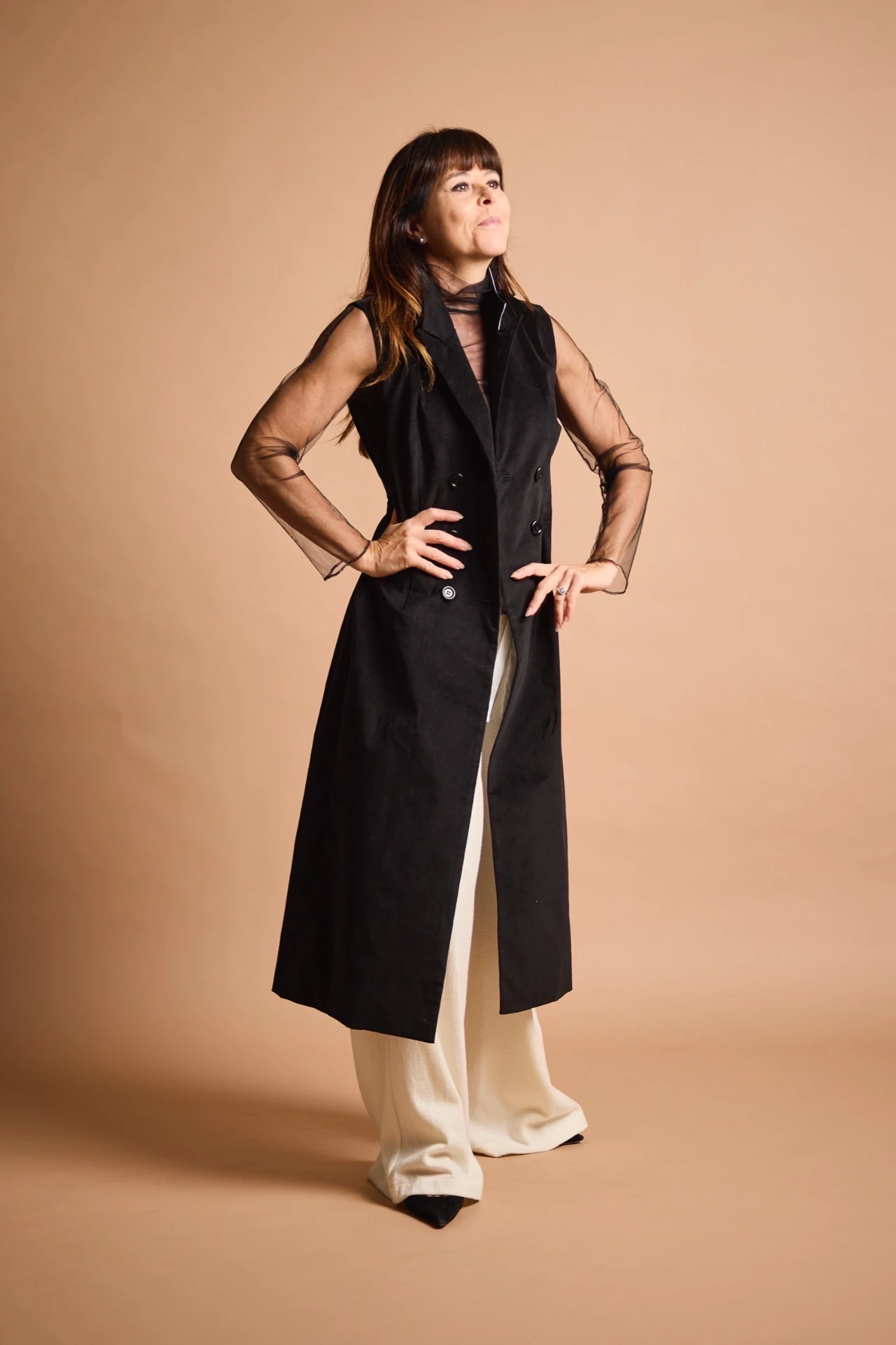 tailliertes Mantelkleid