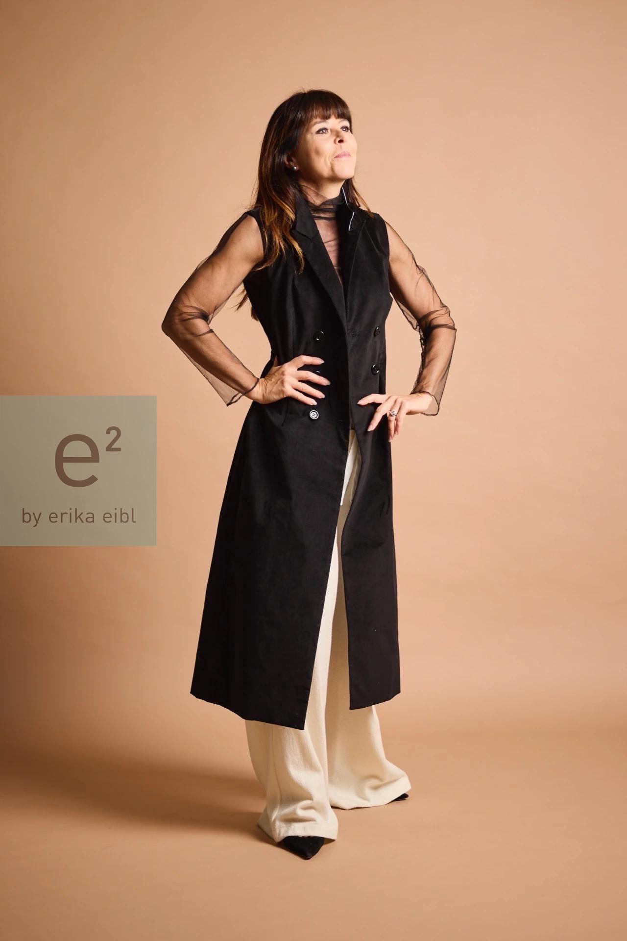 tailliertes Mantelkleid