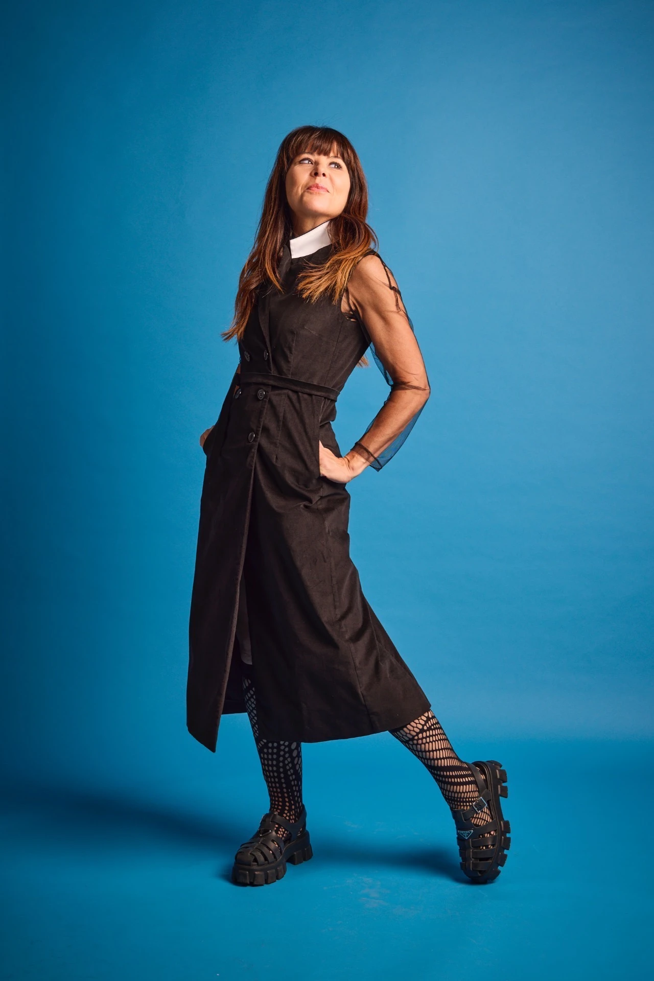 tailliertes Mantelkleid "Deepa"