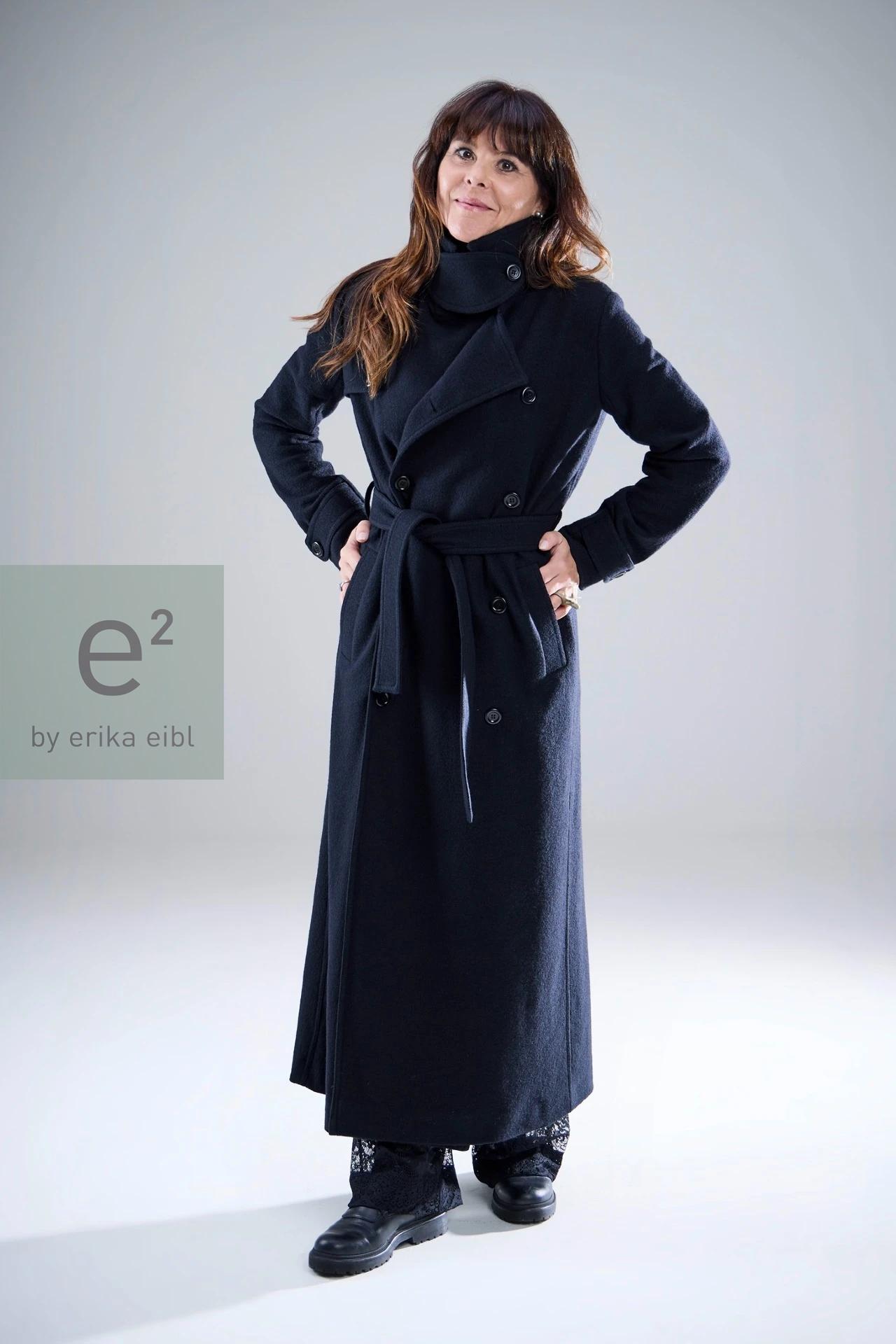 Trenchcoat aus Merino extrafein 